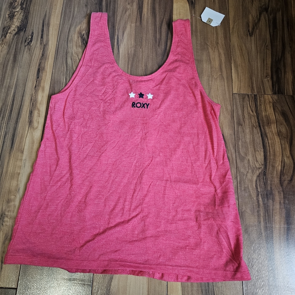 Roxy Star Tank Top-Red- XS- NWT